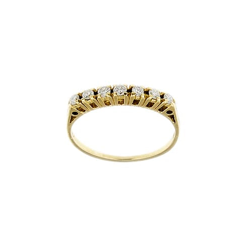 Bague 53 Rivière - Bague en or jaune et diamants 0,24 ct 58 Facettes 38437
