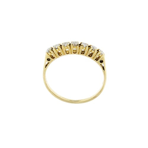 Bague 53 Rivière - Bague en or jaune et diamants 0,24 ct 58 Facettes 38437