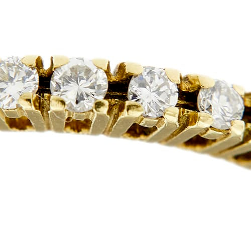 Bague 53 Rivière - Bague en or jaune et diamants 0,24 ct 58 Facettes 38437