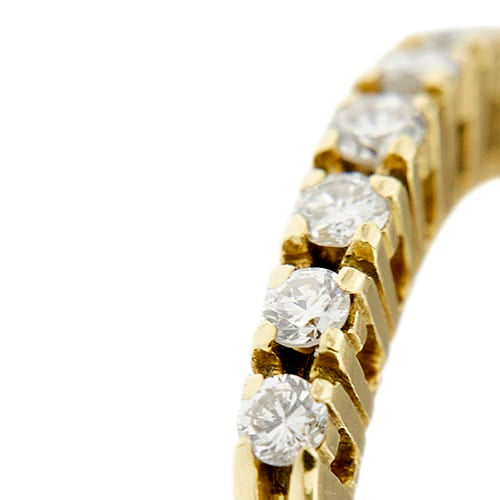Bague 53 Rivière - Bague en or jaune et diamants 0,24 ct 58 Facettes 38437