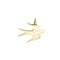 Pendentif Dodo - Pendentif hirondelle en or jaune 58 Facettes 38844