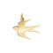 Pendentif Dodo - Pendentif hirondelle en or jaune 58 Facettes 38844