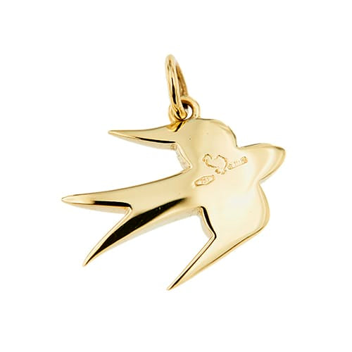 Pendentif Dodo - Pendentif hirondelle en or jaune 58 Facettes 38844