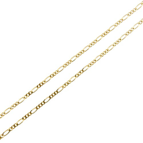 Collier Collier maille Figaro en or jaune 58 Facettes 41032