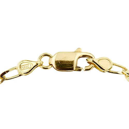 Collier Collier maille Figaro en or jaune 58 Facettes 41032