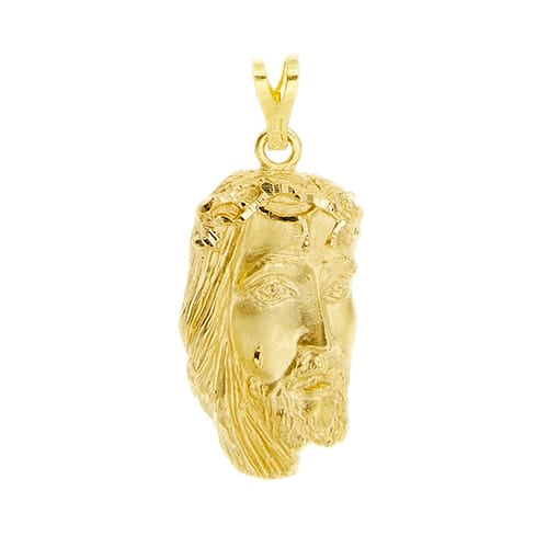 Pendentif Pendentif visage de Jésus en or jaune 58 Facettes 39823