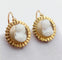 Boucles d'oreilles Dormeuses antiques en or rose 18k ornées de camées 58 Facettes A07240