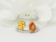 Bague 50 Toi et Moi - Bague en or blanc, saphirs et diamants 58 Facettes 33784