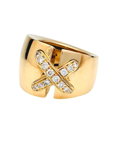 Bague 50 Chaumet Liens - Bague en or jaune 18 carats et diamants 58 Facettes Ch
