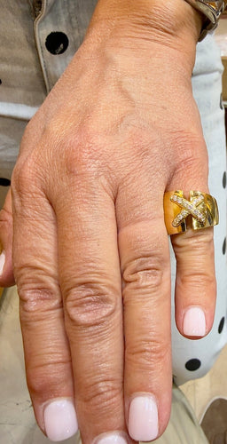 Bague 50 Chaumet Liens - Bague en or jaune 18 carats et diamants 58 Facettes Ch