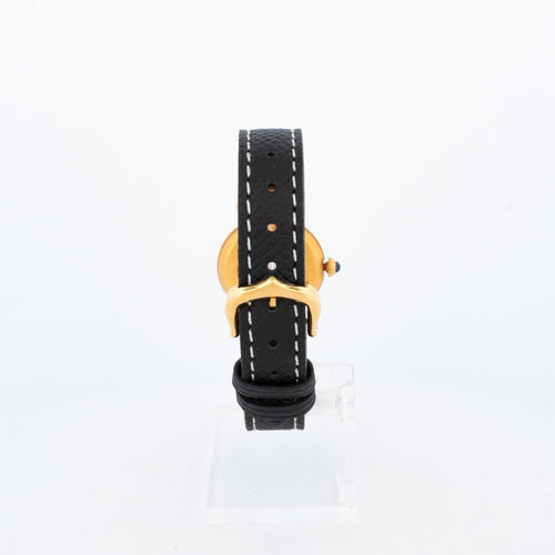 Montre Cartier Must Colisée - Montre en vermeil cadran romain noir 58 Facettes 532