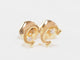 Boucles d'oreilles Cartier C - Boucles d'oreilles en or jaune et diamants 58 Facettes 33295