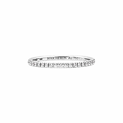 Bague 52 Boucheron Épure - Bague en or blanc et diamants 58 Facettes 35720