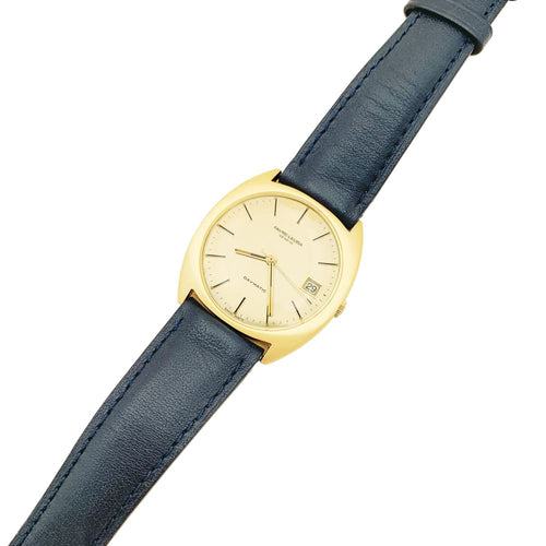 Montre Favre Leuba - Montre en or jaune et cuir 58 Facettes 35501