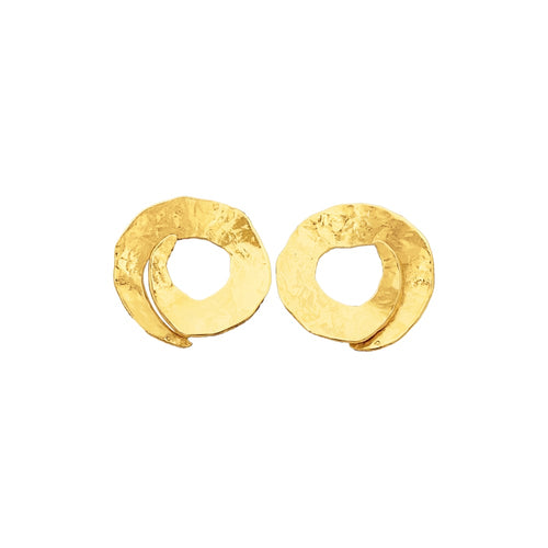 Boucles d'oreilles Arthus-Bertrand - Boucles d'oreilles spirales en or jaune 58 Facettes 35741