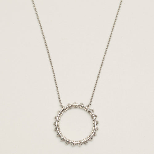 Tiffany & Co Open Circle - Collier en platine et diamants 58 Facettes