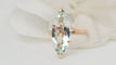 Bague 52.5 Bague vintage en or jaune et aigue-marine 58 Facettes 32408