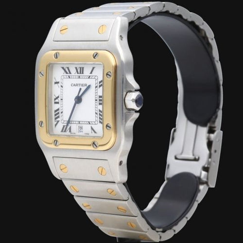 Montre Cartier Santos Galbée - Montre en or jaune et acier 58 Facettes MT45626