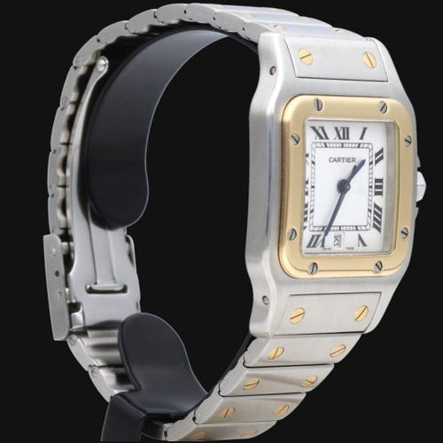 Montre Cartier Santos Galbée - Montre en or jaune et acier 58 Facettes MT45626