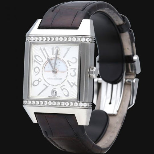 Montre Jaeger-LeCoultre Reverso Squadra Lady Duetto - Montre en acier 58 Facettes MT46840