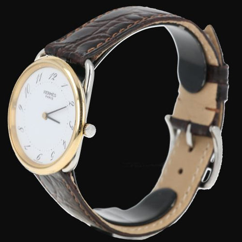 Montre Hermès Arceau - Montre chronographe en acier 58 Facettes MT46109