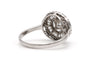 Bague 59 Bague contemporaine en or blanc 18 carats et diamants 58 Facettes 23827