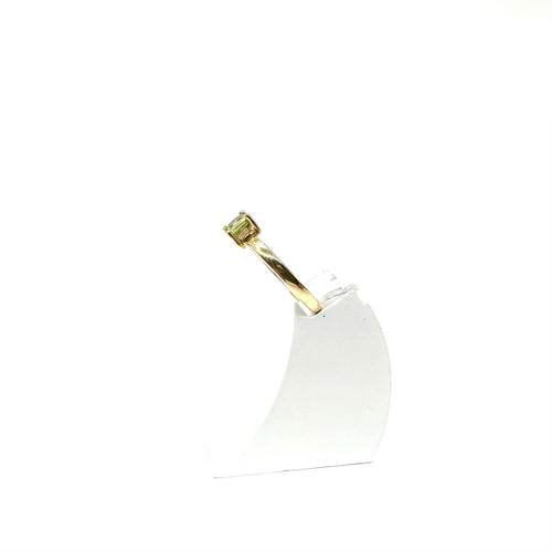 Bague 54 Bague solitaire en or jaune et péridot 58 Facettes Z1351914