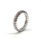 Bague 53 Alliance diamants en or blanc 18K 58 Facettes BO/260035