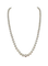 Collier 77 perles de culture en or gris et diamants