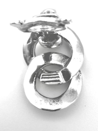 Boucles d'oreilles Hermès - Boucles d'oreilles clips vintage en argent 58 Facettes HERMES BO