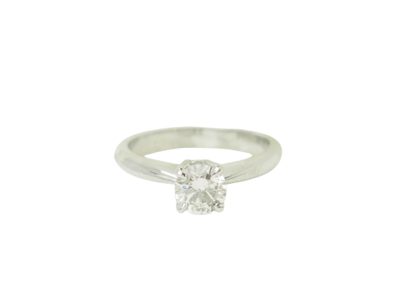Bague 54 Solitaire - Bague en or blanc et diamant 58 Facettes 18829