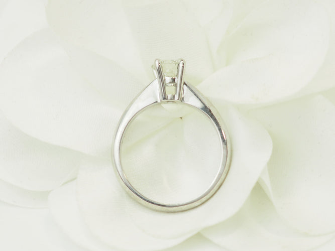 Bague 54 Solitaire - Bague en or blanc et diamant 58 Facettes 18829