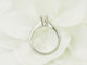 Bague 54 Solitaire - Bague en or blanc et diamant 58 Facettes 18829