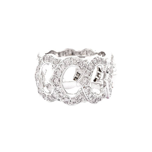 Bague 53 Cartier C de Cartier - Bague en or blanc et diamants 58 Facettes 35686
