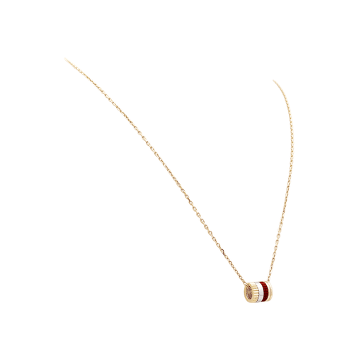 Collier Boucheron Quatre Red Edition - Collier 3 ors, céramique rouge et diamant 58 Facettes 35736