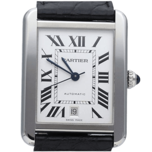 Montre Cartier Tank Solo XL - Montre en acier 58 Facettes MT46776