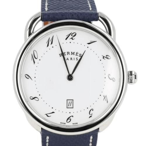 Montre Hermès Arceau - Montre automatique en acier 58 Facettes MT46110
