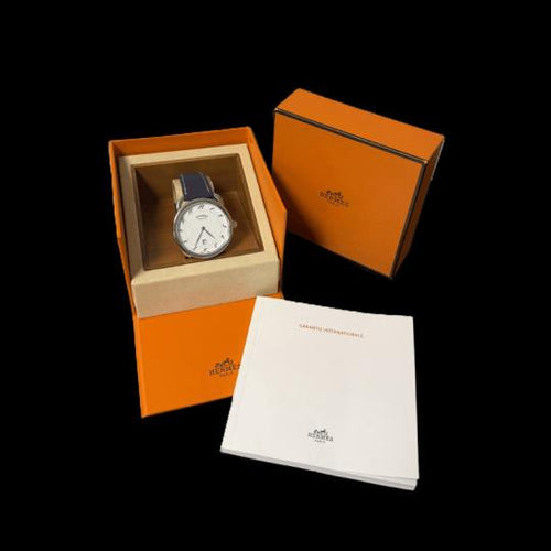 Montre Hermès Arceau - Montre automatique en acier 58 Facettes MT46110