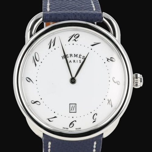Montre Hermès Arceau - Montre automatique en acier 58 Facettes MT46110