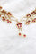 Parure florale en or jaune, rubis et diamants 58 Facettes 240164