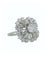 Bague 53 Bague en or blanc 18 kt avec diamants ronds et baguette 58 Facettes BRI094