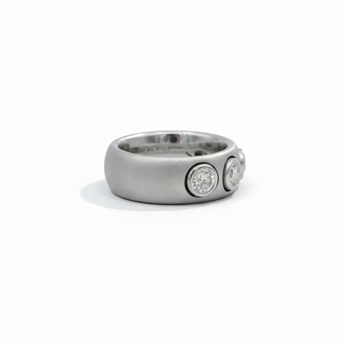 Bague 55 Bague en or blanc et 3 diamants 58 Facettes 1.0000179/7