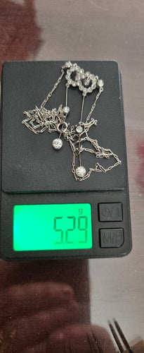 Collier Art déco - Collier négligé en platine et diamants 58 Facettes 1