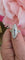 Bague 54.5 Bague navette en or blanc, aigue-marine et diamants 58 Facettes 1