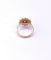Bague 51 Gemmyo Lefkos - Bague marguerite en or rose et diamants 58 Facettes Gmyo-2370