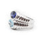 Bague 54 Bulgari Baccellato - Bague en or blanc, iolite et topaze 58 Facettes 166T26_M