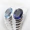 Bague 54 Bulgari Baccellato - Bague en or blanc, iolite et topaze 58 Facettes 166T26_M