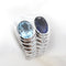 Bague 54 Bulgari Baccellato - Bague en or blanc, iolite et topaze 58 Facettes 166T26_M