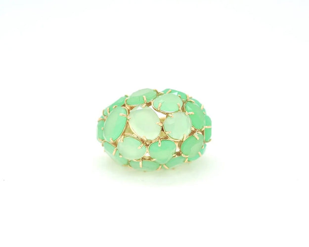 Bague 51 Pomellato Capri - Bague en or jaune et chrysoprase 58 Facettes 020B23_M