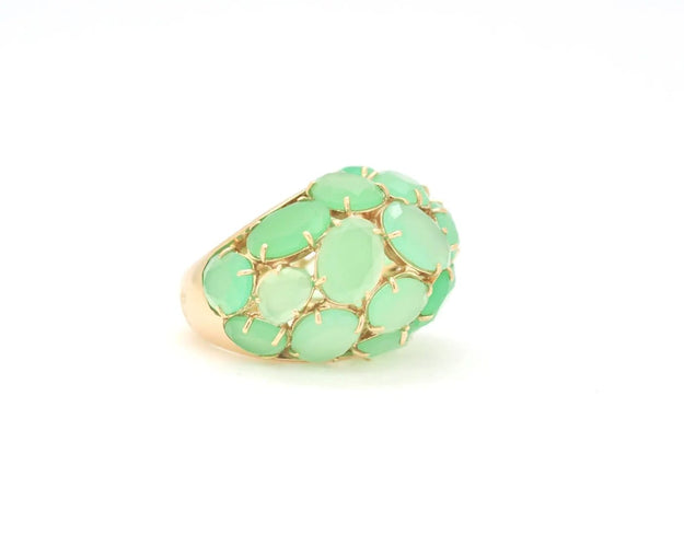 Bague 51 Pomellato Capri - Bague en or jaune et chrysoprase 58 Facettes 020B23_M